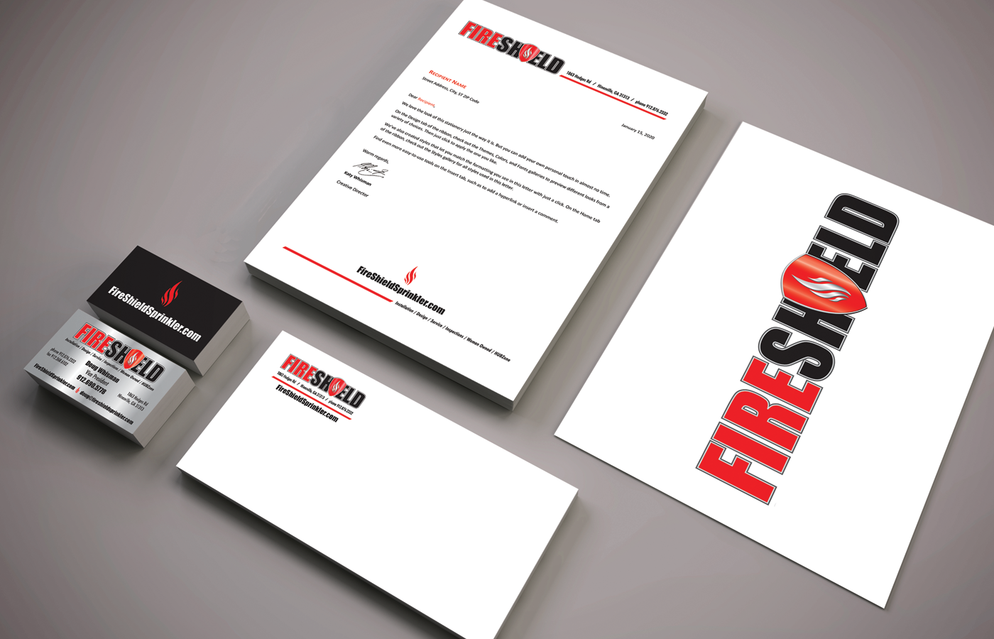 Fireshield Sprinkler Systems Branding