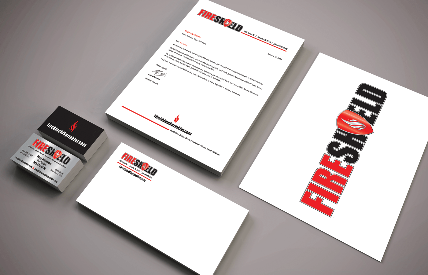 Fireshield Sprinkler Systems Branding