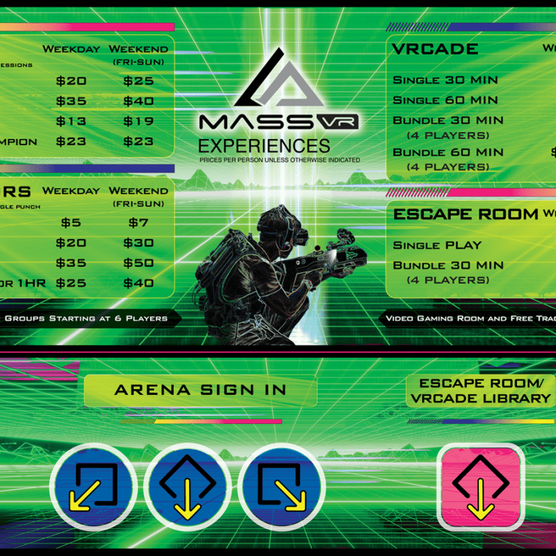 Virtual Reality Menu&nbsp;Sign